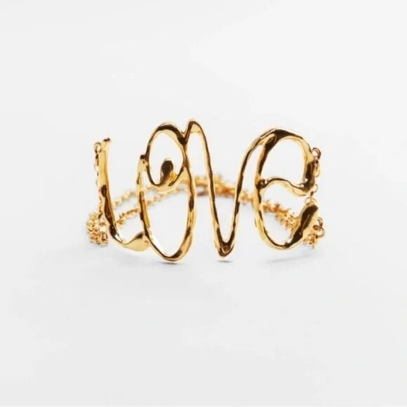 Zara Gold Love Necklace - Picture 4 of 4